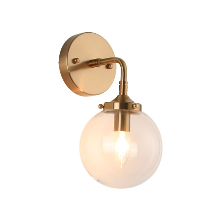Светильник настенный LAMPADY ZRS.79902.1 10Вт E14 IP20 Латунь Zortes