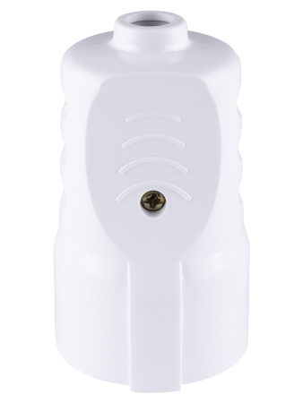 Кабельная розетка рифленая 2П+З 16А 250B белая TDM