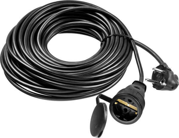 Силовой удлинитель-шнур КГ 3х2.5 20м 4000Вт IP44, КГ 325-Ш, Профессионал ЗУБР