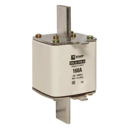 Плавкая вставка ППН-39 630/160А габарит 3 PROxima EKF