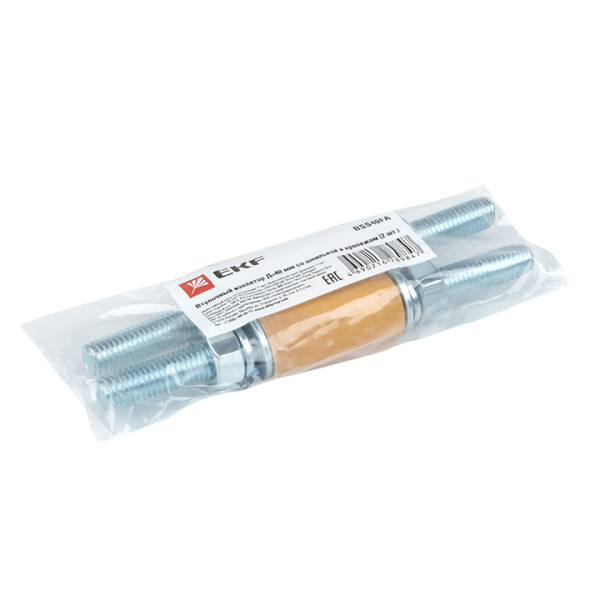 Втулочный изолятор Д=40 мм со шпилькой и крепежом (2 шт) PROxima EKF