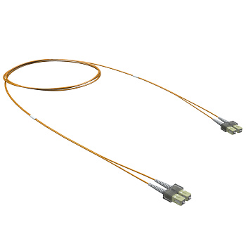 Оптический коммутационный шнур Duplex SC/UPC-SC/UPC, 50/125 (OM2), 3 м DKC