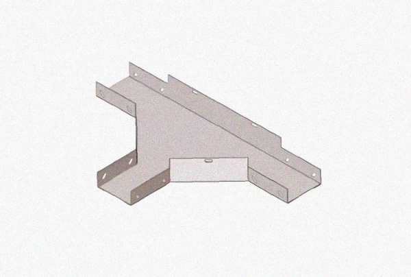 Лоток тройниковый глухой ОТГ 300х50 У3, окрашенный, S1,5