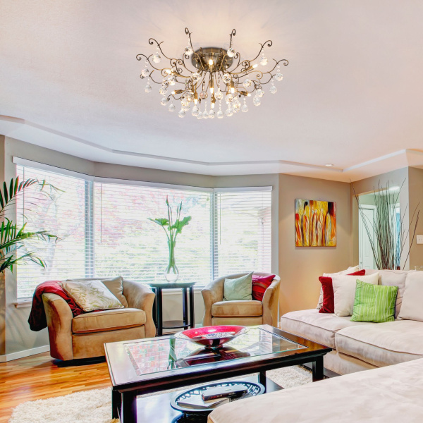 Люстра с хрусталем 12*G9 20Вт античная бронза IP20 (10042/12 античная бронза) Eurosvet