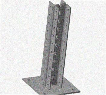 Стойка напольная (потолочная) сдвоенная СНПС1400 УХЛ1,горячее цинкование, S2,5