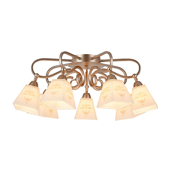 Потолочный светильник 7*E14 60Вт Золото IP20 Silvana FR2062-PL-07-G Freya