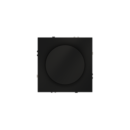 Светорегулятор встраиваемый Voltum S70 поворотно-нажимной 600 Вт, (черный матовый)