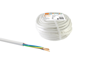 Провод ПВСмб 5х1,5 (20м), белый Народный