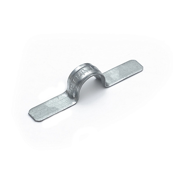 Скоба металлическая двухлапковая СМД d14-15 мм для монтажного пистолета (без отверстий) (100 шт/уп) Промрукав