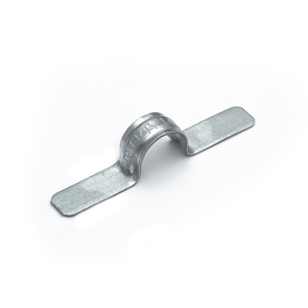 Скоба металлическая двухлапковая СМД d14-15 мм для монтажного пистолета (без отверстий) (100 шт/уп) Промрукав