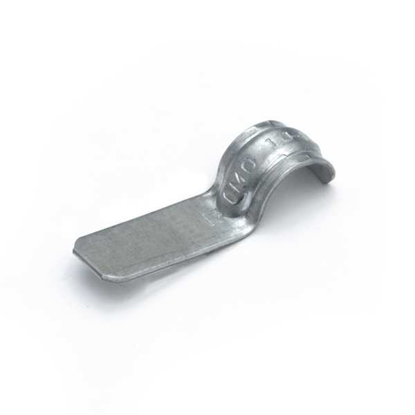 Скоба металлическая однолапковая СМО d10-11 для монтажного пистолета (без отверстий) (100 шт/уп) Промрукав