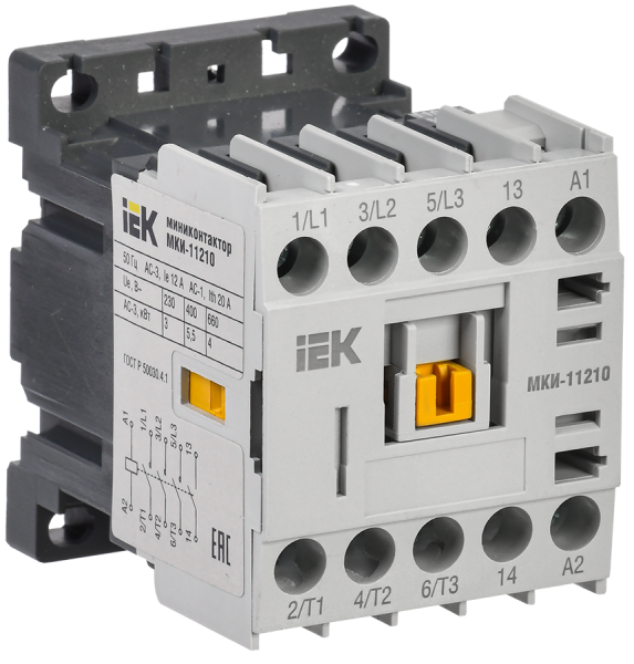 Миниконтактор МКИ-11210 12А 110В/АС3 1НО IEK