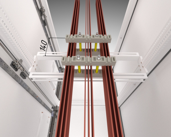 Кронштейн для шинодержателя плоских шин FORT для корпуса глубиной 400 PROxima EKF