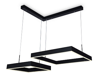 Светильник светодиодный подвесной с пультом FA6644/2 BK черный 108W 850*750*700 (ПДУ РАДИО 2.4G) Ambrella Light