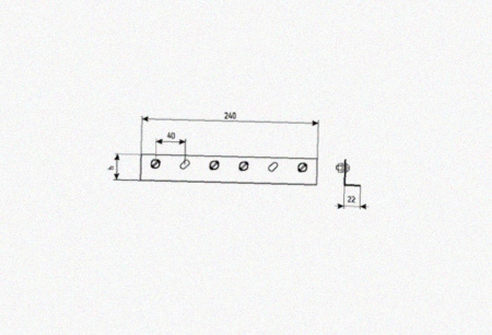 Соединитель лотковый замковый СЛЗх65х2,0 УХЛ1, горячее цинкование, S2,0