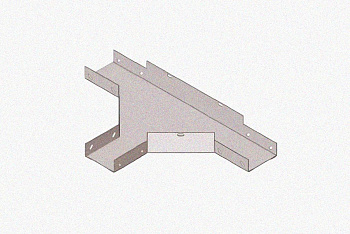 Лоток тройниковый замковый глухой ОТЗГ 200х200 УХЛ1, горячее цинкование, S1,5