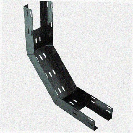 Лоток перфорированный КП 200х65-90 УХЛ1 для поворота трассы вверх на 90, горячее цинкование S1,5