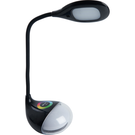 Настольный светодиодный светильник Feron DE1730 7W, 6000-6500K, 100-240V, черный