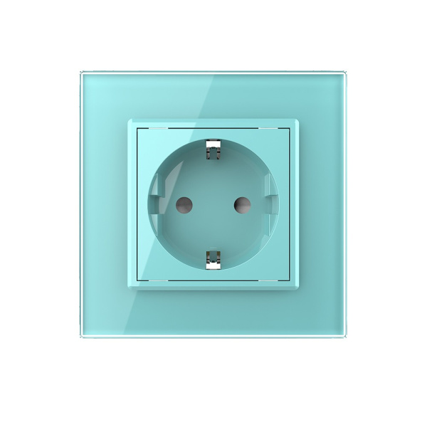 Розетка 1 модуль Зеленая Livolo Розетка 1 модуль Зеленая Livolo