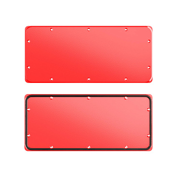 Фланец сплошной для корпусов ST, тип 2, 343х103 мм, красный RAL3020 DKC