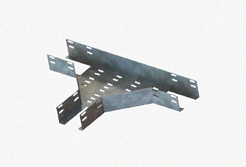 Лоток тройниковый перфорированный ОТ 300х65 У3, окрашенный, S1,5