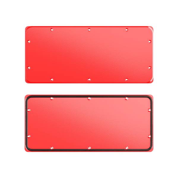 Фланец сплошной для корпусов ST, тип 2, 343х103 мм, красный RAL3020 DKC