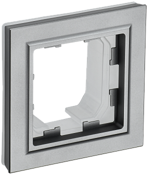 BRITE Рамка 1-местная IP44 РУ-1-БрС-44 сталь IEK