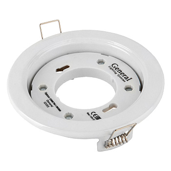 Светильник встраиваемый GX53 H18-GCL белый 18х100 General