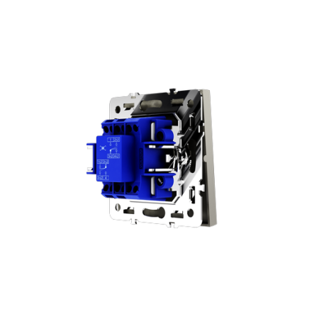 Перекрестный переключатель встраиваемый Voltum S70 одноклавишный 10А, (шелк)