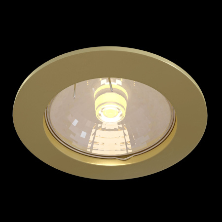 Встраиваемый светильник 1*GU10 50Вт Золото IP20 Metal Modern DL009-2-01-G Technical