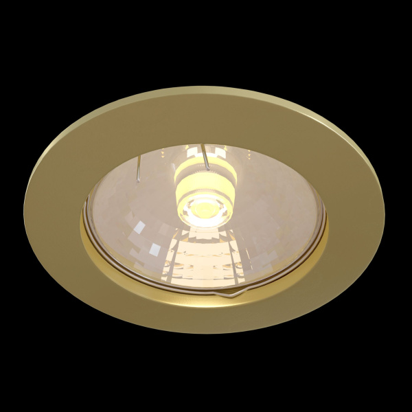 Встраиваемый светильник 1*GU10 50Вт Золото IP20 Metal Modern DL009-2-01-G Technical