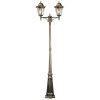 Светильник садово-парковый Feron 6214/PL6214 столб 2*100W E27 230V, черное золото