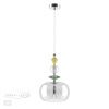 Подвес E14 1*40W 4893/1A BIZET хром/раноцветн./керамика/стекло ODEON LIGHT