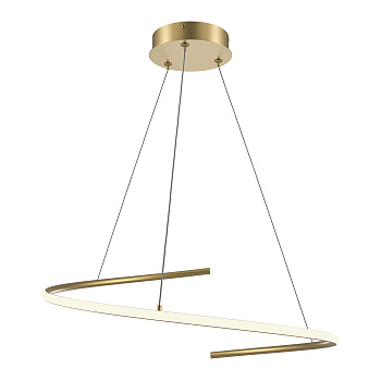 Подвесной светильник LED 31Вт Латунь IP20 Curve MOD242PL-L33BSK Maytoni