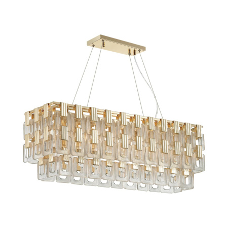 Люстра E14 10*40W BUCKLE золотой/стекло ODEON LIGHT