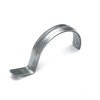 Скоба металлическая однолапковая СМО d60-63 мм для монтажного пистолета (без отверстий) (50 шт/уп) Промрукав