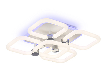 Светильник светодиодный потолочный FA3861/4+1 WH белый 70W 3000K-6400K+RGB 400*400*115 (ПДУ РАДИО 2.4G) Ambrella Light