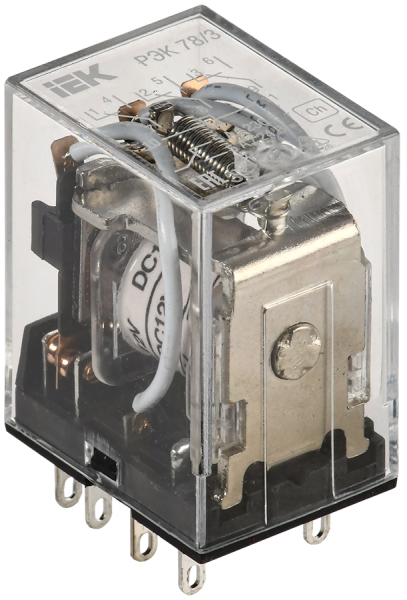 Реле промежуточное РЭК78/3(MY3) 5А 12В DC IEK