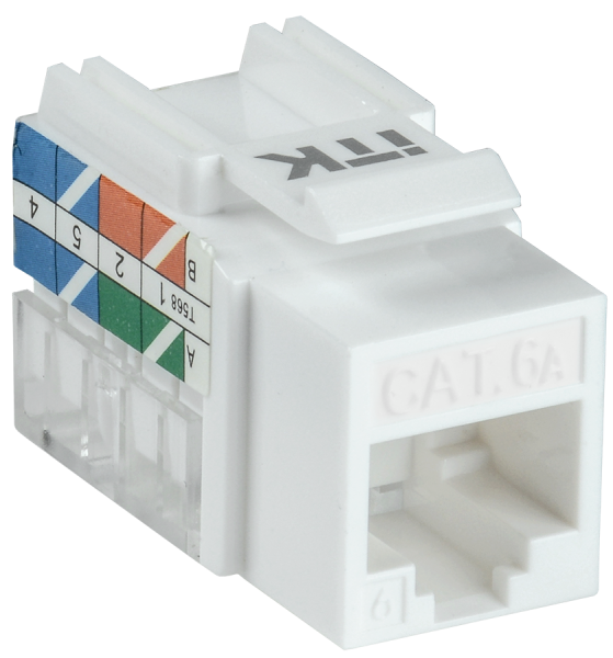 ITK Модуль Keystone Jack кат.6A UTP 110 IDC 90град