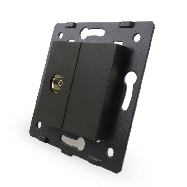 Двухклавишный сенсорный выключатель WI-FI сухой контакт (механизм) Livolo