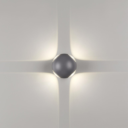 Ландшафтный настенный св-ник IP54 LED 4000K 12W 85-265V CALLE темно-серый NOVOTECH