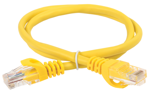 ITK Коммутационный шнур (патч-корд) кат.5E UTP LSZH 5м желтый