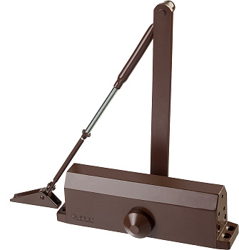 Доводчик дверной "Профессионал", для дверей массой до 100 кг, цвет коричневый ЗУБР