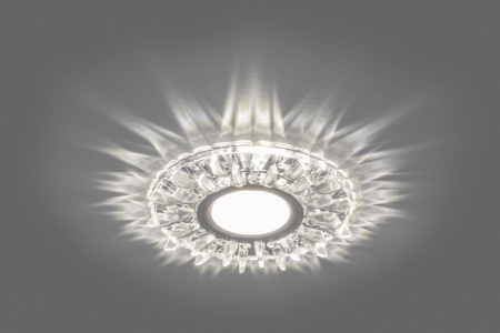 Светильник встраиваемый с белой LED подсветкой Feron CD911 потолочный MR16 G5.3 прозрачный