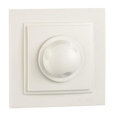 Despina Светорегулятор поворотный  СУ 1 клавишный 10А белый IP20 Mono