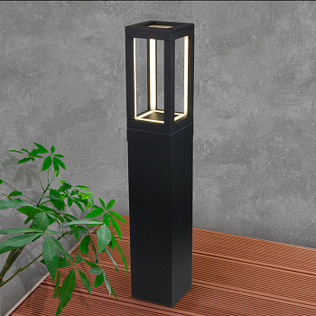 Ландшафтный светодиодный светильник 12Вт 4000К черный IP54 Frame (a051859) Elektrostandard