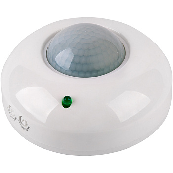 Датчик движения GMS4-C-8-7-W, потолочный, 8 м, 1200Вт, 7 мин, белый, 1/50 General