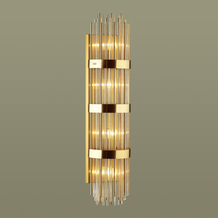 Настенный св-к E14 4*40W высота 890см EMPIRE золото/стекло ODEON LIGHT
