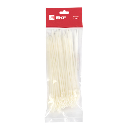 Хомут нейлоновый с отверстием для крепления (3,6х200) (100шт) PROxima EKF