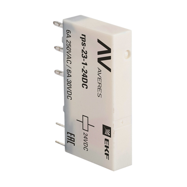 Реле промежуточное РП slim 23/1 6A 24В DC AVERES EKF